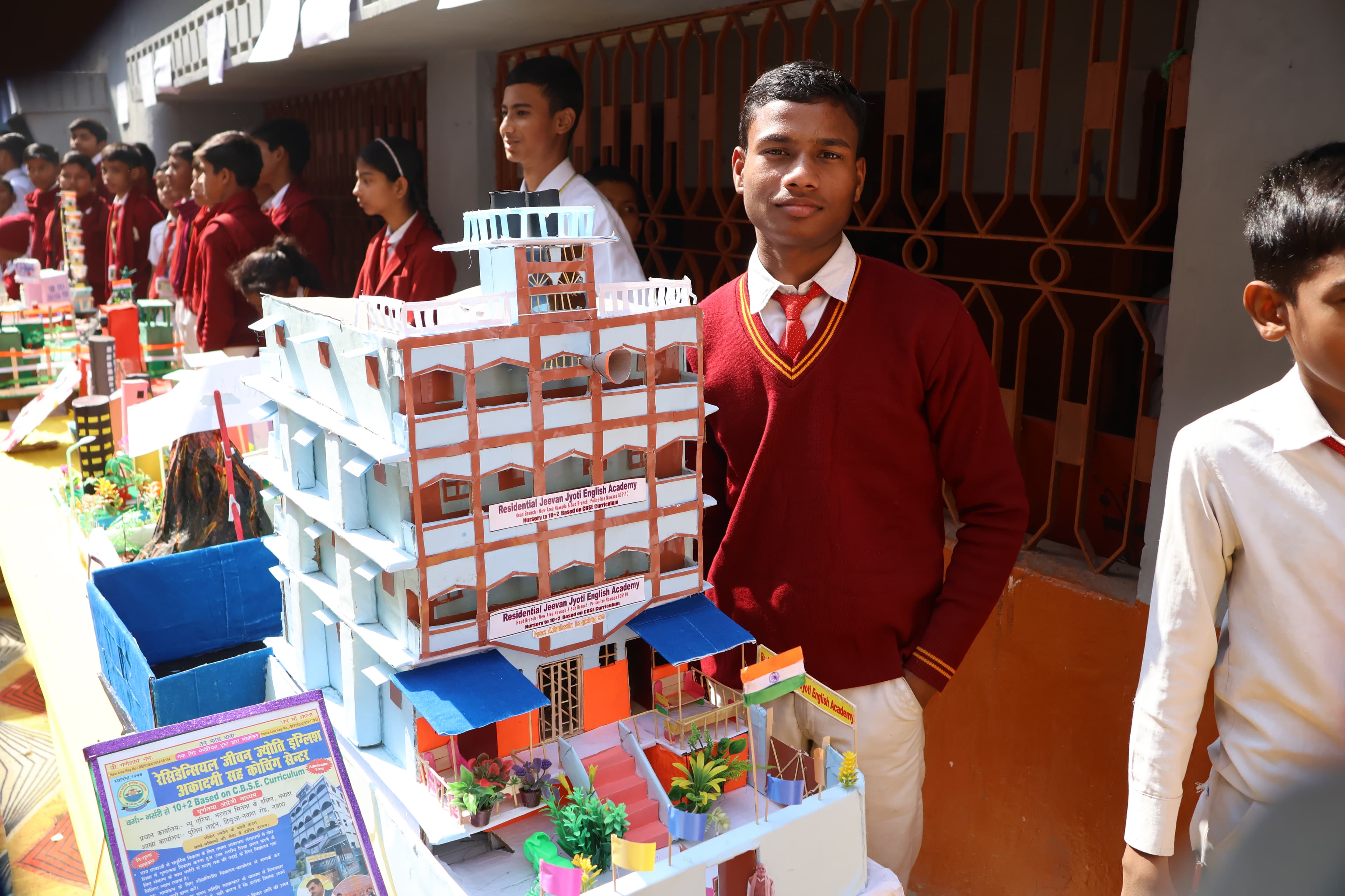 Science Exhibition - Students Demonstrating Projects